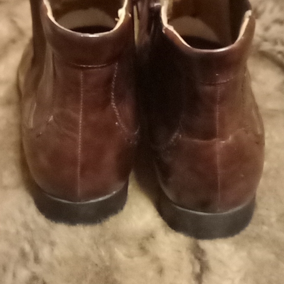 Brown leather ankle boots ,Steve Madden lightly - Picture 4 of 5